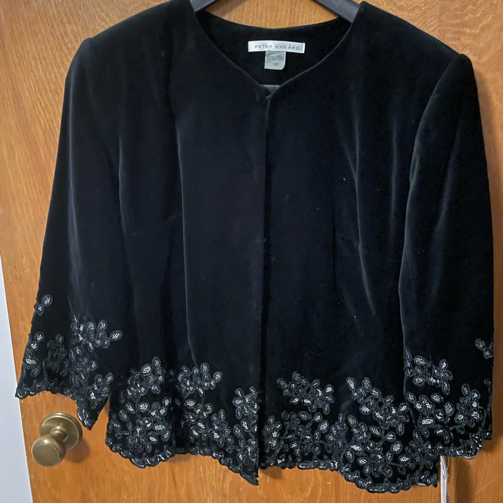 Beautiful Black Velvet Jacket
